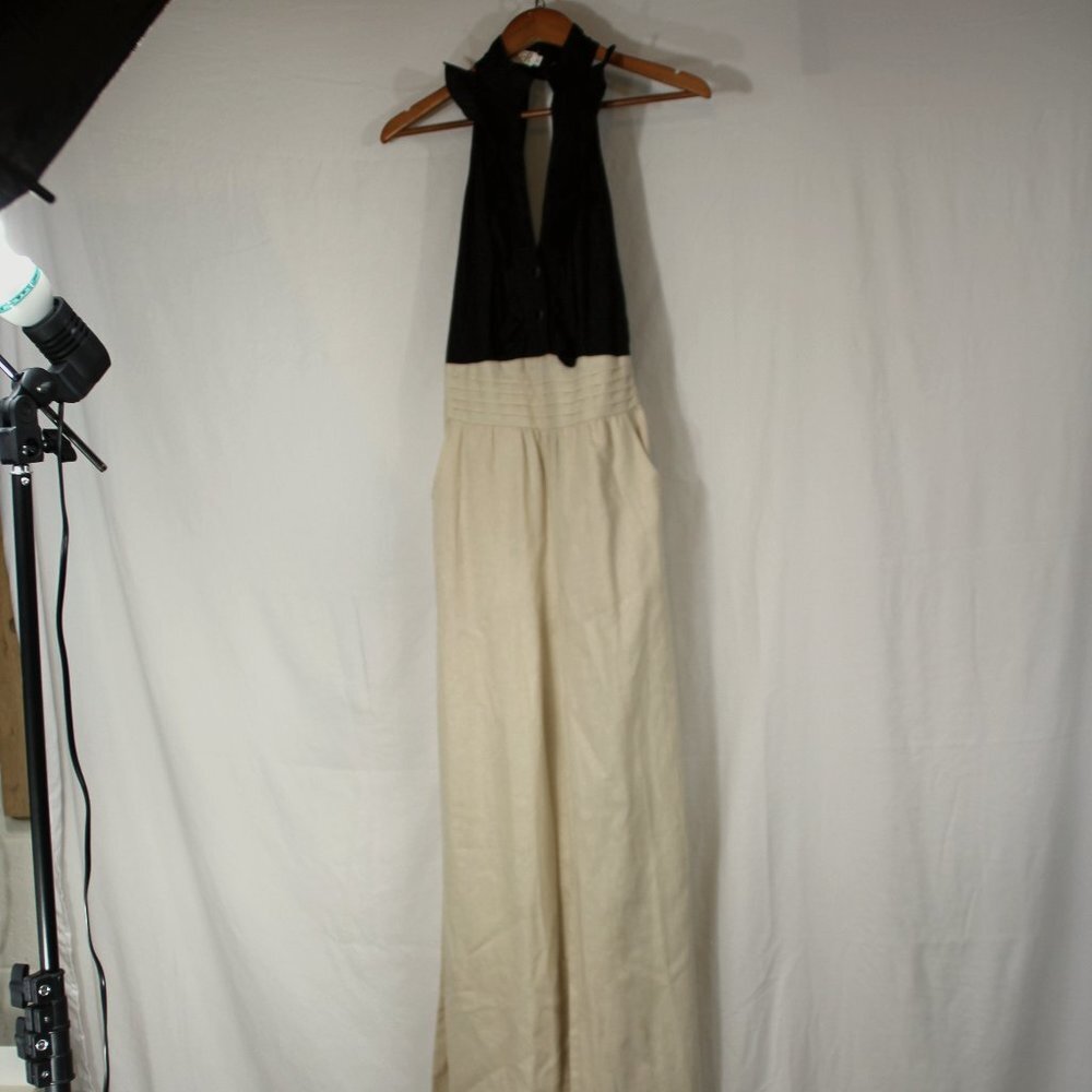 Revolve SUNNER Cotton blend Halter Top and Wide Leg Belted Pants Set Size 0